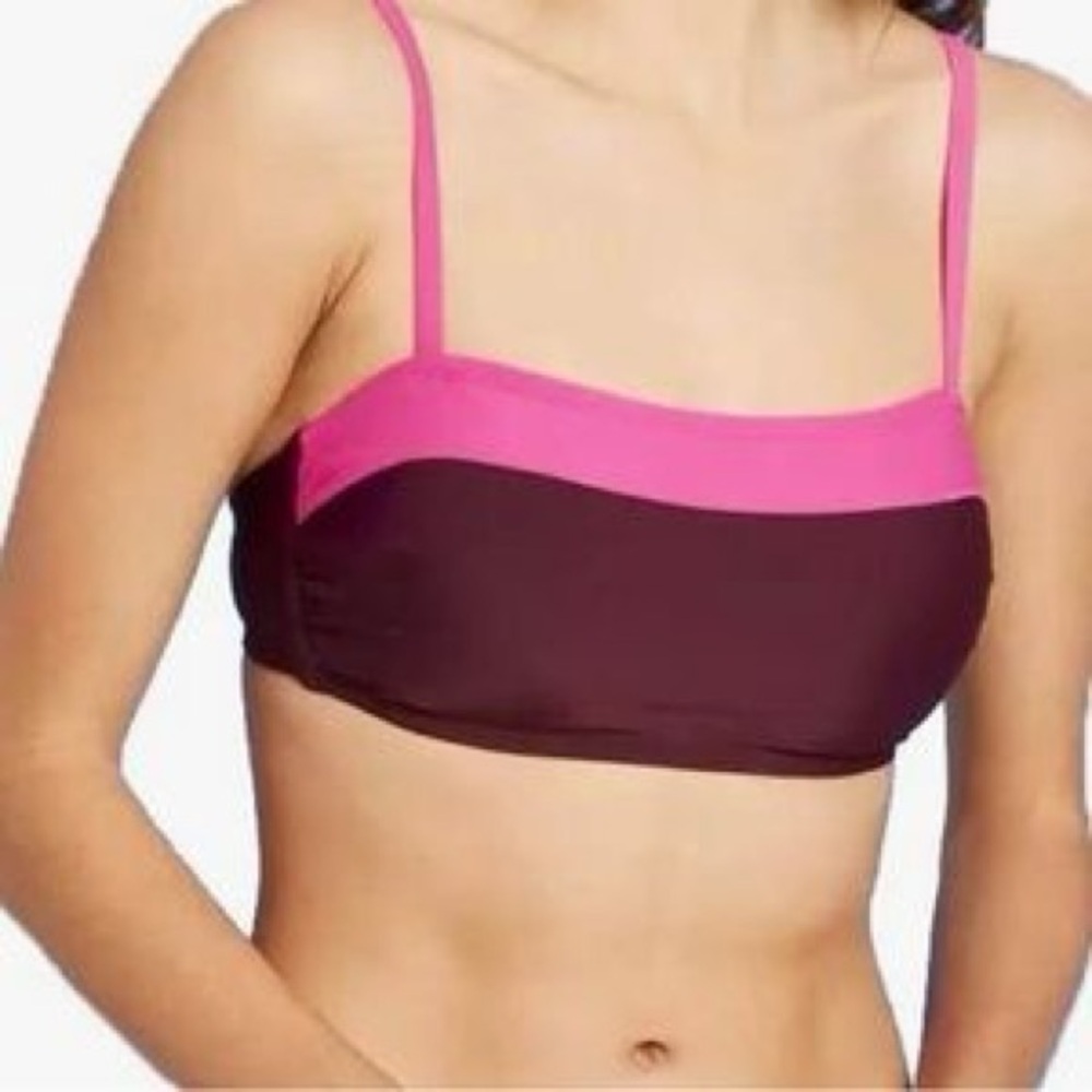 NEW Kona‎ Sol Pink and Brown Bikini Top